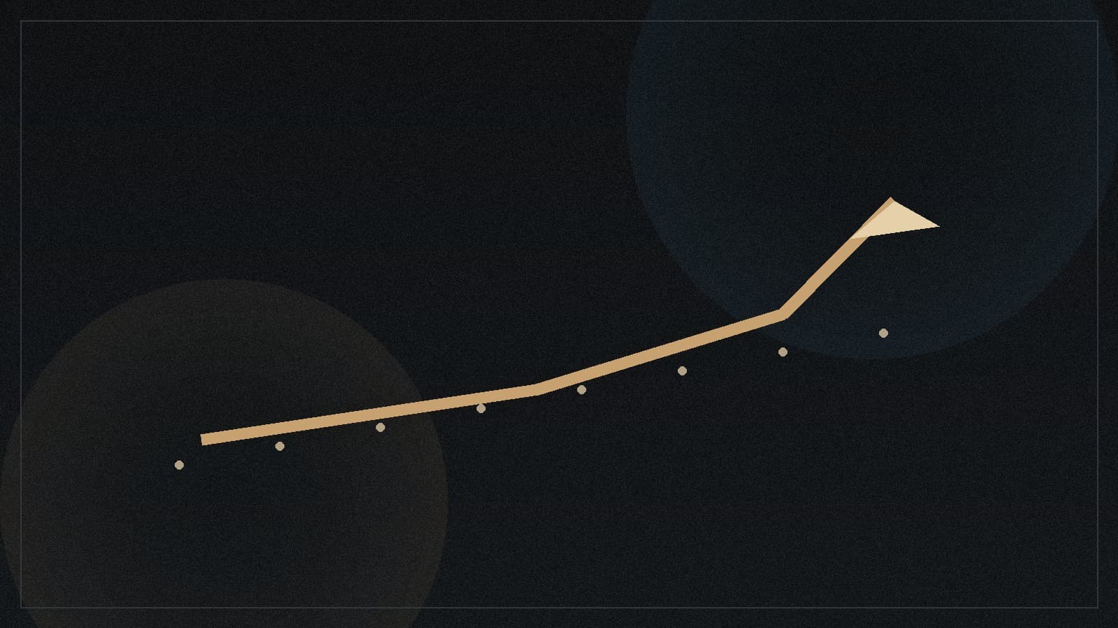 North Signal editorial graphic with a rising arrow motif for What does an AI follow-up system look like at a professional ser