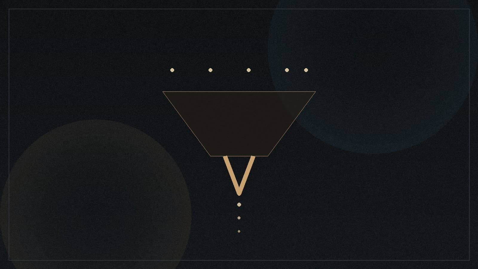 Five factor lead research framework in gold typography